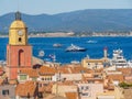 The town of Saint-Tropez, France. Royalty Free Stock Photo