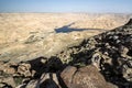 Overview of Wadi El Mujib Dam and Lake, Jordan