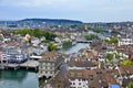 Overview of Zurich, Switzerland Royalty Free Stock Photo