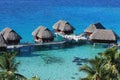 Overwater bungalows in Bora Bora