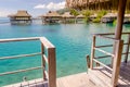 Overwater Bungalows, French Polynesia Royalty Free Stock Photo