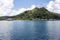 Overwater bungalows Huahine Royalty Free Stock Photo