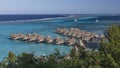 Overwater Bungalows of Moorea Royalty Free Stock Photo