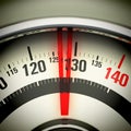 Overweight - Bathroom Scale Royalty Free Stock Photo