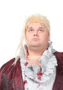 Overweight entertainer or disillusioned drag queen Royalty Free Stock Photo
