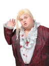 Overweight entertainer or disillusioned drag queen Royalty Free Stock Photo