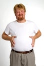 Overweight Indigestion Man