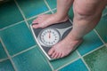 Overweight person Royalty Free Stock Photo
