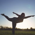 Overweight woman dancing. Body positive, freedom