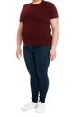 Overweight woman on white background. Weight loss Royalty Free Stock Photo