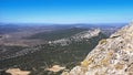 Overwhelming panorama of Hortus mount from Pic Saint-Loup
