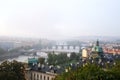 Overwiew about prague early in the morning Royalty Free Stock Photo