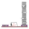 overwork i quit note Royalty Free Stock Photo