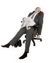 Overworked And Exhausted Businessman Royalty Free Stock Photo