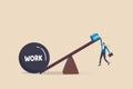 Overworked, exhaustion or burnout, unhealthy work life balance problem, too many work causing fatigue, anxiety or stress concept,