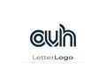OVH Creative Unique Modern Letter Logo Design. Elegant Monogram Logo Design with Decorative Elements and Typography Royalty Free Stock Photo