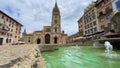 Oviedo Cathedral Square in Asturias, Spain.