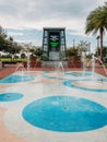 Oviedo on The Park. Center Lake Park`s splash pad in the city of Oviedo, Florida