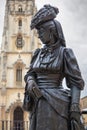 Statue dedicated to La Regenta in front of Oviedo Cathedral