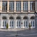 Oviedo, Spain, March 20, 2023: Main facade of the famous Campoamor theatre where the Princess of Asturias Awards are