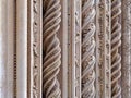 Ovieto cathedral italy umbria columns closeup