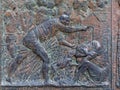 Ovieto cathedral italy umbria door closeup