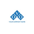 OVO letter logo design on white background. OVO creative initials letter logo concept. OVO letter design.OVO letter logo design on