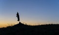 Ovoo at Night Silhouette