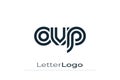 OVP Creative Unique Modern Letter Logo Design. Elegant Monogram Logo Design with Decorative Elements and Typography Royalty Free Stock Photo
