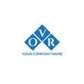 OVR letter logo design on white background. OVR creative initials letter logo concept. OVR letter design.OVR letter logo design on Royalty Free Stock Photo