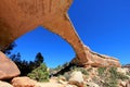 Owachomo bridge or arch in Natural Bridges National Monument, USA Royalty Free Stock Photo