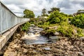 Owenglin or Owenglen river and the Clifden waterfalls Royalty Free Stock Photo