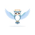 Owl with Angel Wings Royalty Free Stock Photo