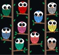 Owl background Royalty Free Stock Photo