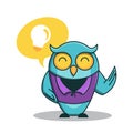 Owl Bird Teacher Smart Idea Education School Character Cartoon Royalty Free Stock Photo