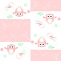 Owl and birds pattern for kids
