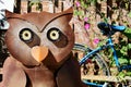 Owl and Blue Bike