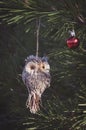 Owl christmas toy