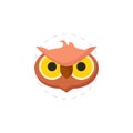 owl clipart. owl colorful flat icon