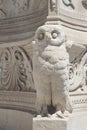 Owl of the column of National and Kapodistrian University of Athens, Greece