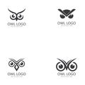 owl eye logo design template. Royalty Free Stock Photo