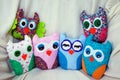 Owl family Royalty Free Stock Photo