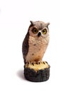 Owl figurine is made of wood