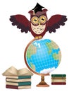 Owl with Globe