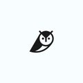 owl logo design vector illustration Royalty Free Stock Photo