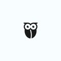 owl logo design vector illustration Royalty Free Stock Photo