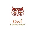 Owl logo Royalty Free Stock Photo