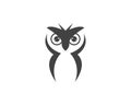 Owl logo vector template Royalty Free Stock Photo