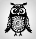 Owl mandala boho style Royalty Free Stock Photo