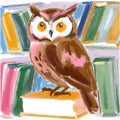 An Owl The Master Of Knowledge Royalty Free Stock Photo